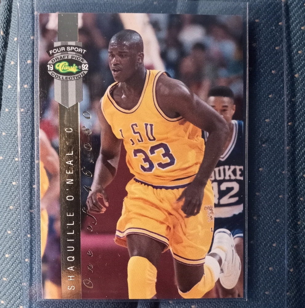 SHAQUILLE O'NEAL SHAQ 1992 CLASSIC FOUR SPORT #LP8 GOLD FOIL ROOKIE CARD RC